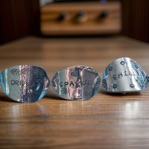 Silver Bracelet… Dream, Sparkle, Shine